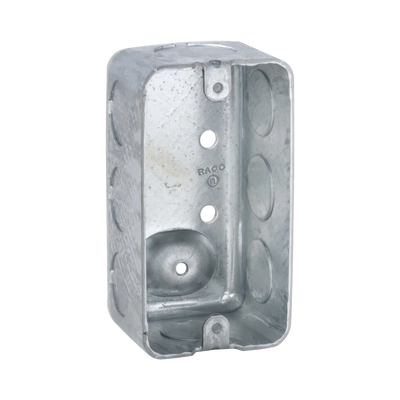 Caja (Chalupa) 4x2"/ Profundidad 1-7/8" / 7 Entradas de 1/2" y 1 de 3/4". - RACO