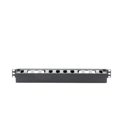 Organizador de Cables Horizontal de 1U para Rack de 19", Fabricado en Polímero Resistente a Deformaciones y Rayones - LINK...