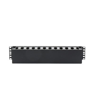 Organizador de Cables Horizontal de 2U para Rack de 19", Fabricado en Polímero Resistente a Deformaciones y Rayones - LINK...