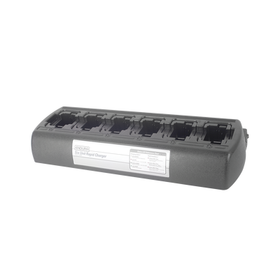 Multicargador rápido de escritorio de 6 cavidades para radios Kenwood NX220, NX320, NX420, TK2160, TK2170, TK2360, TK3140,...