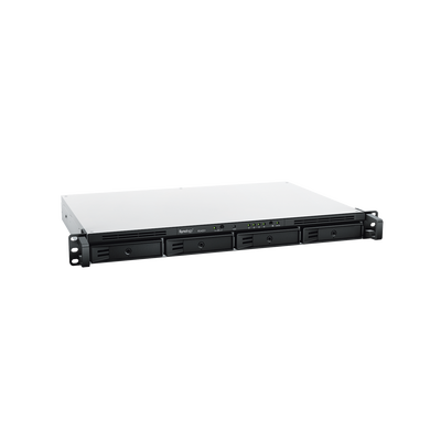 NAS RackStation RS422+ | 4 Bahías | 1U | AMD Ryzen R1600 | 2 GB DDR4 ECC | 570 MB/s Lectura | 530 MB/s Escritura | Puertos...