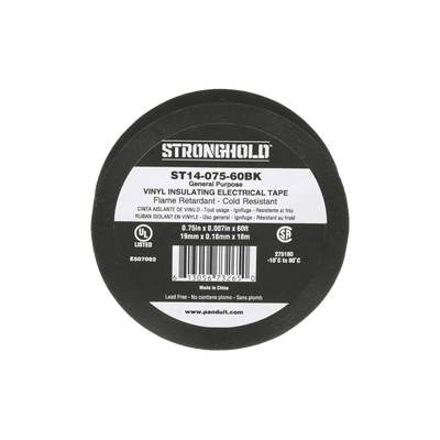Cinta Eléctrica STRONGHOLD para Aislar, de PVC, Uso General Reparación y Mantenimiento, Grosor de 0.18mm (7 mil), Ancho de...
