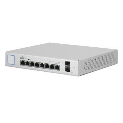 Switch UniFi Administrable de 8 Puertos Gigabit PoE+ 802.3at/af y PoE Pasivo 24V. - UBIQUITI NETWORKS