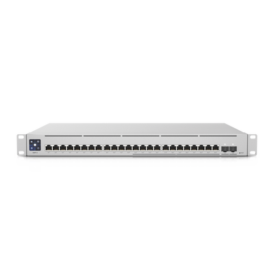 UniFi Switch Empresarial Capa 3 de 24 puertos PoE 802.3af/at (12 puertos 2.5G y 12 puertos 1G) + 2 puertos 1/10G SFP+, 400...