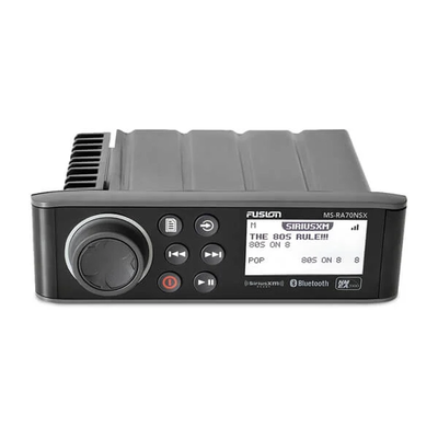 Sistema de Audio Marino MS-RA70 / Pantalla LCD Monocroma 2.6" / Tecnología Multi-Zone™️ 2 Zonas / Potencia Pico 200 W / Bl...