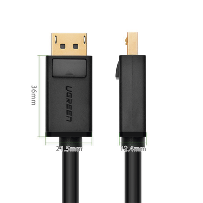Cable DisplayPort 1.2 Macho a Macho | Longitud 5 Metros (16.40 Pies) | Versión DP1.2 | Soporta 4K@60Hz; 2K@144Hz | Soporta...