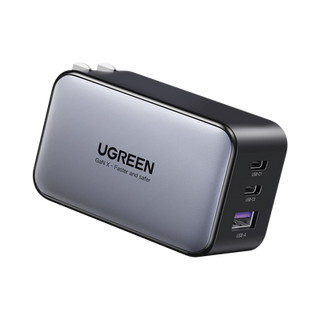 Cargador de 65W serie Nexode | 3 Puertos de Carga Rápida | 2 USB-C | 1 USB-A | Tecnología GaN II | Power Delivery 3.0 | Qu...