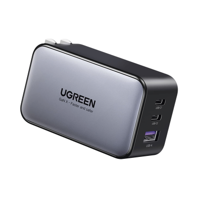 Cargador de 65W serie Nexode | 3 Puertos de Carga Rápida | 2 USB-C | 1 USB-A | Tecnología GaN II | Power Delivery 3.0 | Qu...