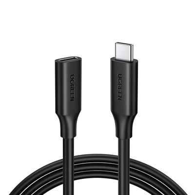 Cable USB-C Macho a USB-C Hembra | 1metro | USB-C 3.1 Gen 2 | Compatible con Thunderbolt 3 | TPE |  Transferencia de Datos...