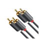Cable de Audio 2 RCA Macho a 2 RCA Macho / 3 Metros (9.84 Pies) / Color Negro...