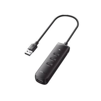 HUB USB-A 3.0 4 en 1 | 4 Puertos USB-A 3.0 (5Gbps) | Cable de 25 cm | Indicador Led | Ideal para Transferencia de Datos | ...