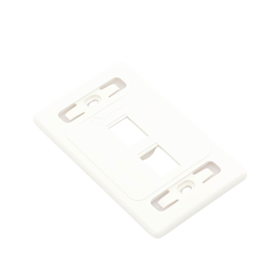 Placa de Pared Modular 10G MAX de 2 Salidas, Color Blanco SIEMON - Vista 2