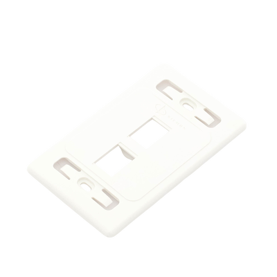 Placa de Pared Modular 10G MAX de 2 Salidas, Color Blanco SIEMON - Vista 3
