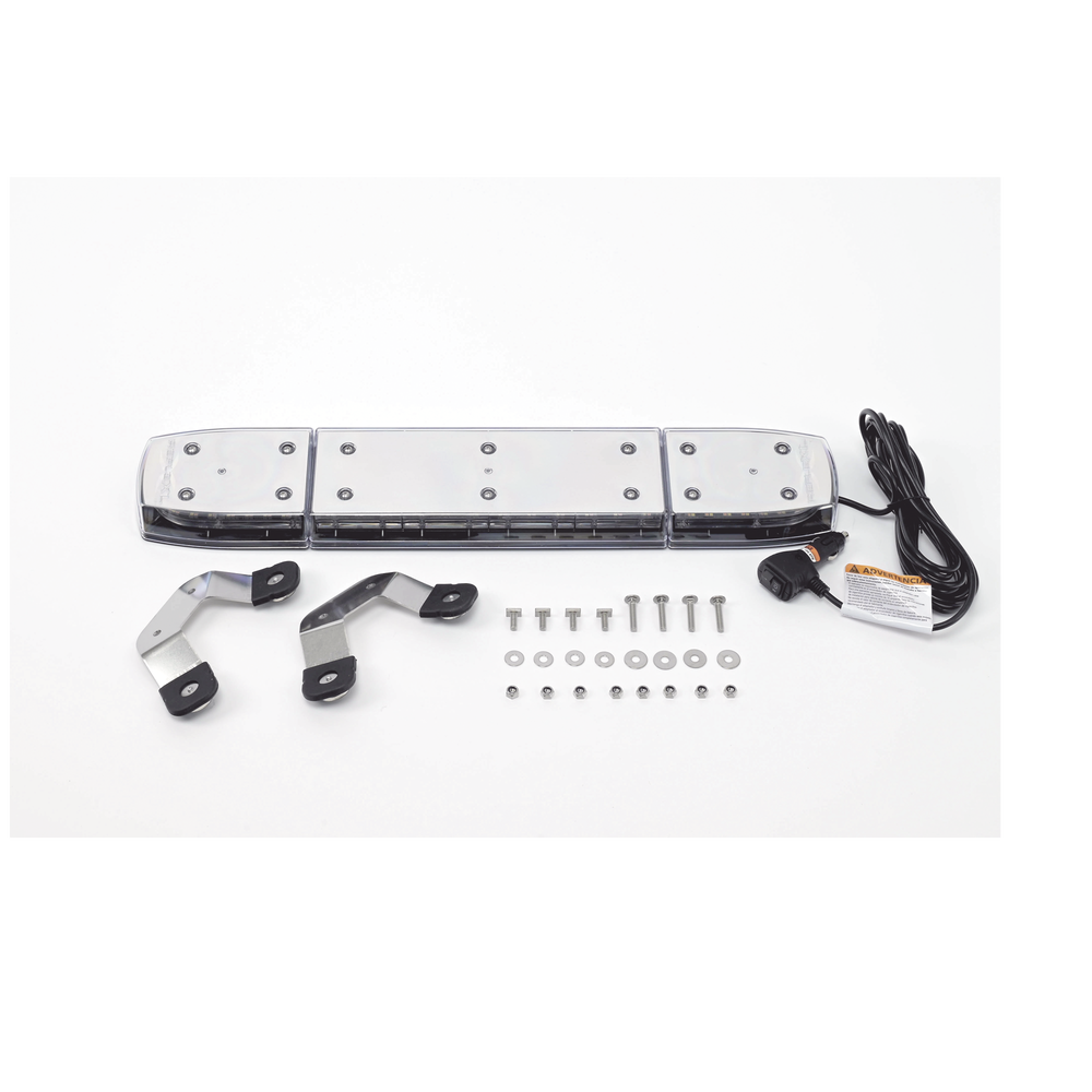 Mini Barra de Luces LED / 144 LED / Dual Color Ámbar/Blanco / 24 Pulgadas / Lente Transparente / Montaje Magnético y Permanente / | SIERRA STORE