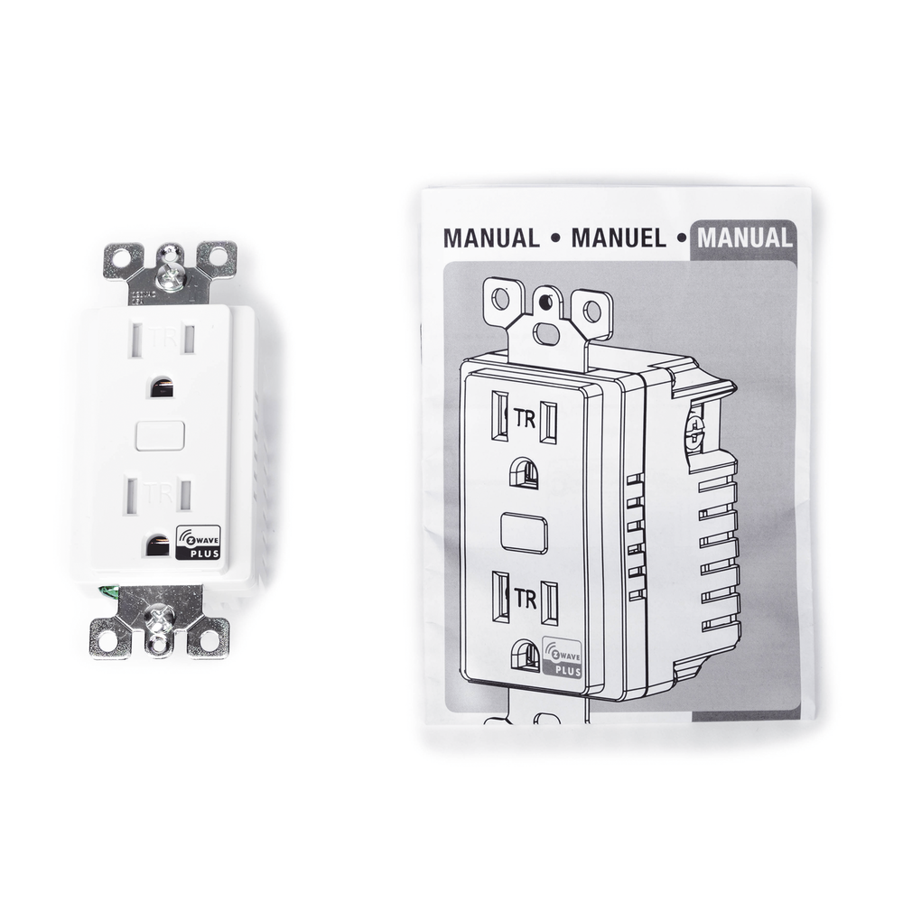 Tomacorriente Inteligente Z-Wave / 120 VCA 60 Hz / Carga 1800W Resistiva / Alcance 20.5 m (67.3 ft) / Empotrable Interior | SIERRA STORE