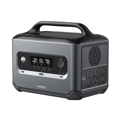 Estación de Energía Portátil 1200W (1024Wh) | 6 AC 1200 W | 2 USB-C 100W | 2 USB-A 22.5 W | 1 Toma de Encendedor |  2 Sali...