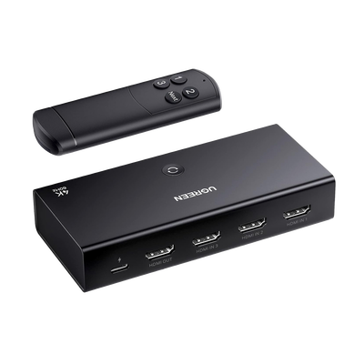 Conmutador HDMI Switch 4@60Hz | 3 Entradas a 1 Salida | 3D | HDR | Dolby Atmos | DTS5.1/7.1 | HDCP2.2 | PCM2.0 | HDMI2.0 |...