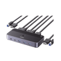 Conmutador KVM HDMI 4K | HDMI 2.0 | 2 Entradas 1 Salida | 4 Puertos USB 3.0 (...
