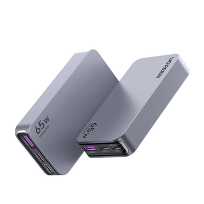 Cargador Ultra Slim 65W Nexode Pro| Diseño de Pared Plano | 3 Puertos de Carga Rápida | 2 USB-C | 1 USB-A | Tecnología GaN...
