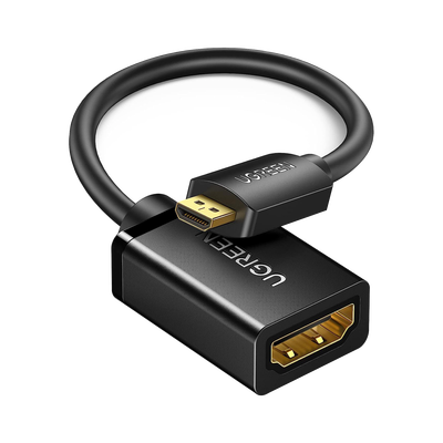 Adaptador Micro HDMI a HDMI (HDMI Tipo D) / 18Gbps / 4K@60Hz / HDR / Tecnología 3D / ARC / Carcasa PC+ABS / HDCP / Longitu...