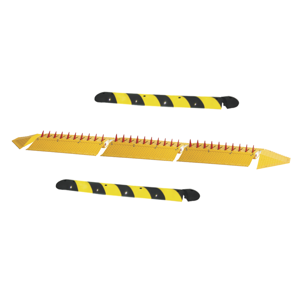 Kit de picos ponchallantas autónomo / Carriles de 3.2 m (10.5 ft) / Operación por resortes / Altura 7.6 cm / Incluye topes y | SIERRA STORE