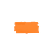 Placa Final e Intermedia / 0.8 mm Espesor / Naranja / Poliamida PA 66 / UL 94 V0 / Montaje Tipo Encajable / Aplicaciones I...