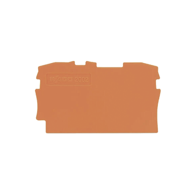 Placa Final e Intermedia / 0.8 mm Espesor / Naranja / Poliamida PA 66 / UL 94 V0 / Montaje Tipo Encajable / Aplicaciones I...