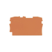Placa Final e Intermedia / 0.8 mm Espesor / Naranja / Poliamida PA 66 / UL 94 V0 / Montaje Tipo Encajable / Aplicaciones I...