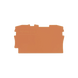 Placa Final e Intermedia / 0.8 mm Espesor / Naranja / Poliamida PA 66 / UL 94 V0 / Montaje Tipo Encajable / Aplicaciones I...
