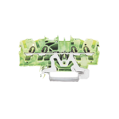 Borna de Tierra / 4 Conductores / 2.5 mm² / Push-in CAGE CLAMP® / Aplicaciones Ex e II / Marcaje Lateral y Central / Carri...
