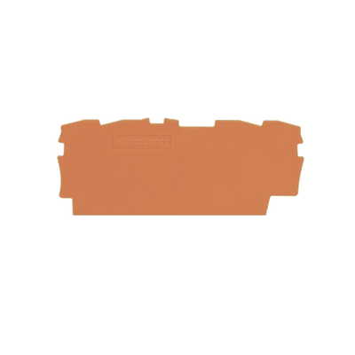 Placa Final e Intermedia / 0.8 mm Espesor / Naranja / Poliamida PA 66 / UL94 V0 / Montaje Tipo Encajable / 70 x 33 mm (2.7...