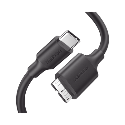 Cable USB Tipo C 3.0 a Micro Tipo B | 1m |Carga Rápida | 5 Gbps | Transferencia de Datos | Blindaje Interior Múltiple | Co...