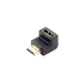 Adaptador HDMI de 90 Grados Macho a Hembra / Hacia Abajo / HDMI 2.0 4K@60Hz / Proporciona Flexibilidad Sin Doblar los Cabl...
