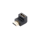Adaptador HDMI de 90 Grados Macho a Hembra / Hacia Abajo / HDMI 2.0 4K@60Hz / Proporciona Flexibilidad Sin Doblar los Cabl...