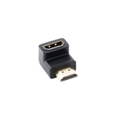 Adaptador HDMI de 90 Grados Macho a Hembra / Hacia Abajo / HDMI 2.0 4K@60Hz / Proporciona Flexibilidad Sin Doblar los Cabl...