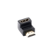 Adaptador HDMI de 90 Grados Macho a Hembra / Hacia Abajo / HDMI 2.0 4K@60Hz / Proporciona Flexibilidad Sin Doblar los Cabl...