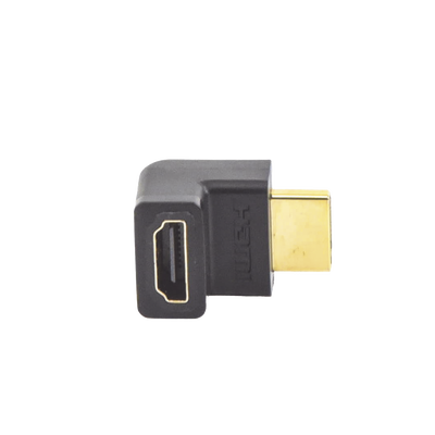 Adaptador HDMI de 90 Grados Macho a Hembra / Hacia Arriba / HDMI 2.0 4K@60Hz / Proporciona Flexibilidad Sin Doblar los Cab...