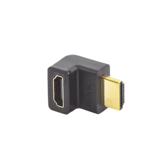 Adaptador HDMI de 90 Grados Macho a Hembra / Hacia Arriba / HDMI 2.0 4K@60Hz / Proporciona Flexibilidad Sin Doblar los Cab...