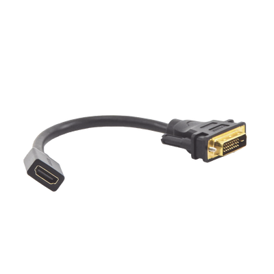 Convertidor DVI Macho a HDMI Hembra | Bidireccional | DVI 24+1 | 1080P@60Hz | Cable de 22 cm (8.66 Pulgadas) | Negro UGREE...
