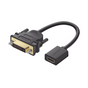 Convertidor DVI Macho a HDMI Hembra | Bidireccional | DVI 24+1 | 1080P@60Hz |...