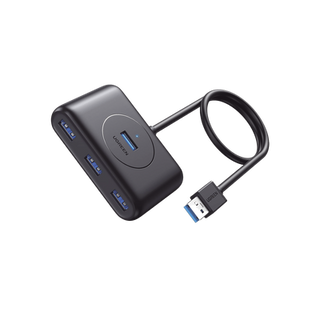 HUB USB-A 3.0 4 en 1 | 4 Puertos USB-A 3.0 (5Gbps) | Entrada USB-C (PD 5V2A) | Cable de 1 Metro | Indicador Led | Ideal pa...