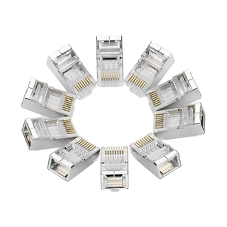 CONECTOR CAT6 BLINDADO BOLSA CON 10 UNIDADES - UGREEN