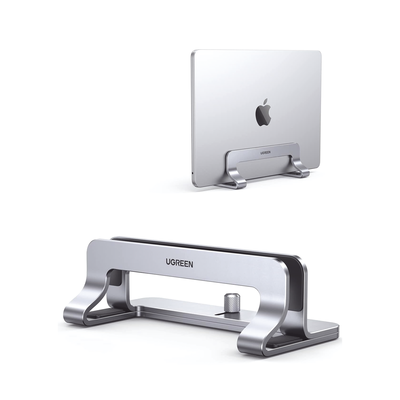 Soporte Vertical para Laptop / Adecuado para escritorio / Anchura Ajustable (12-26mm) / Amplia compatibilidad / Anti-Araña...