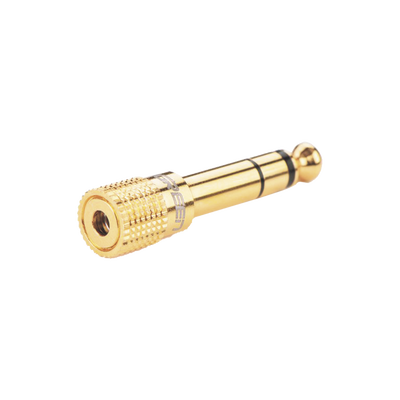 Adaptador (Convertidor) de Audio 3.5mm Hembra a 6.5mm Macho / Plug & Play / Superficie de Rosca Antideslizante / Calidad d...