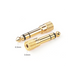 Adaptador (Convertidor) de Audio 3.5mm Hembra a 6.5mm Macho / Plug & Play / Superficie de Rosca Antideslizante / Calidad d...