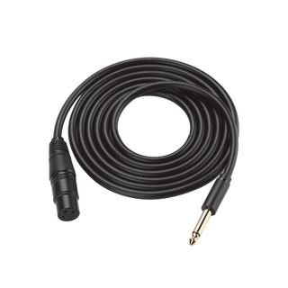 Cable para Micrófono Plug 6.35 mm (1/4 Inch) Macho a XLR Canon Hembra / Núcleo de Cobre / 5 Metros / Alta Calidad / Color ...
