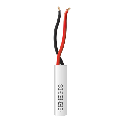 Bobina de 305 Metros (1000 Pies) de Cable / 2 x 22 AWG / Color Blanco / Riser / Para Sistemas de Intrusión y Automatizació...