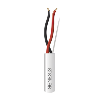 Bobina de 305 Metros (1000 Pies) de Cable / 2 x 16 AWG / Riser / Tipo CMR-CL3R / Color Blanco / Para Aplicaciones de Alarm...