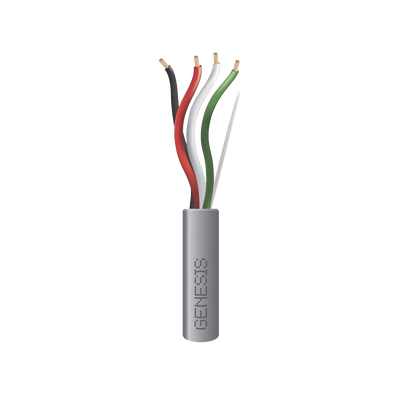 Bobina de 152 Metros (500 Pies) / Cable 4 x 16 AWG / Color Gris / Aplicaciones de Control / Riser - GENESIS