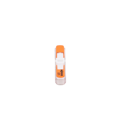 Conector de Instalación en Línea / CAGE CLAMP® con Palancas / 2 Polos / 4 mm² Máx. (12 AWG) / Transparente / 600V UL / 32A...